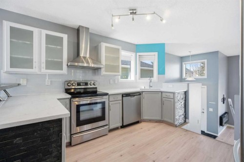 28 Covington Close Ne, Calgary, AB - Indoor Photo Showing Kitchen With Stainless Steel Kitchen
