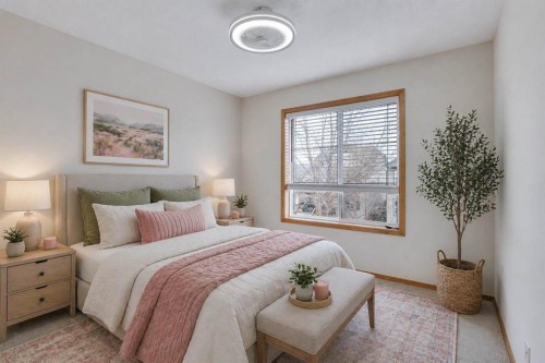 43 Elgin View Se, Calgary, AB - Indoor Photo Showing Bedroom