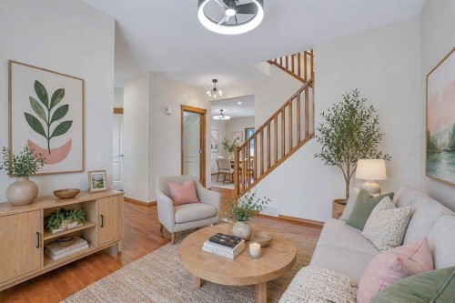 43 Elgin View Se, Calgary, AB - Indoor Photo Showing Living Room