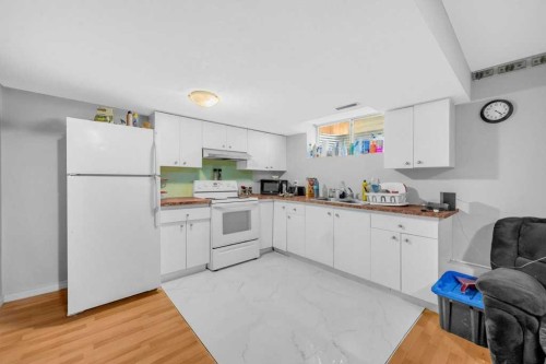 9219 Saddlebrook Drive Ne, Calgary, AB - Indoor Photo Showing Kitchen With Double Sink