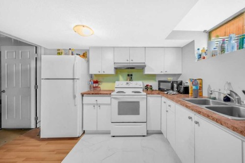 9219 Saddlebrook Drive Ne, Calgary, AB - Indoor Photo Showing Kitchen With Double Sink