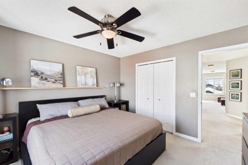 216 Covepark Green Ne, Calgary, AB - Indoor Photo Showing Bedroom