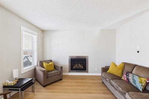 216 Covepark Green Ne, Calgary, AB - Indoor Photo Showing Living Room With Fireplace