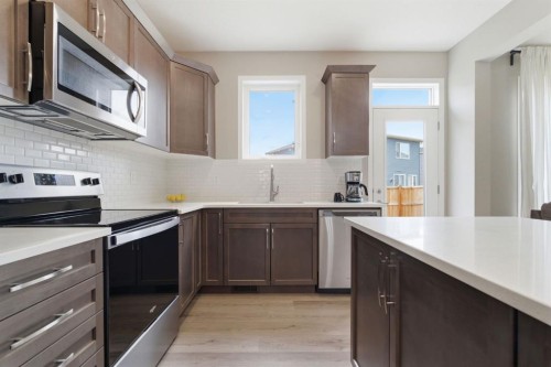 22 Carrington Crescent Nw, Calgary, AB - Indoor Photo Showing Kitchen With Stainless Steel Kitchen With Upgraded Kitchen