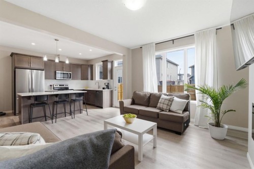 22 Carrington Crescent Nw, Calgary, AB - Indoor Photo Showing Living Room