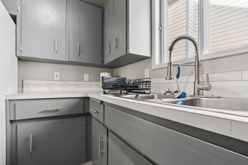 218 Falmere Way Ne, Calgary, AB - Indoor Photo Showing Kitchen With Double Sink