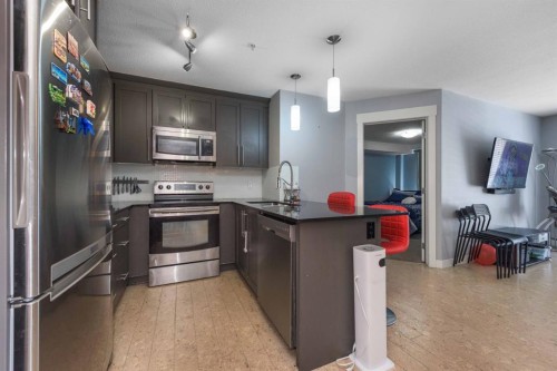 2207-155 Skyview Ranch Way Ne, Calgary, AB - Indoor Photo Showing Kitchen With Stainless Steel Kitchen With Upgraded Kitchen