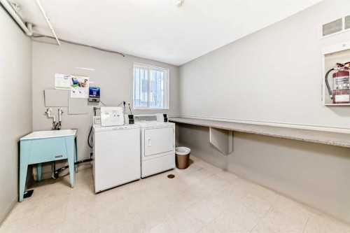 201-512 Cedar Crescent Sw, Calgary, AB - Indoor Photo Showing Laundry Room