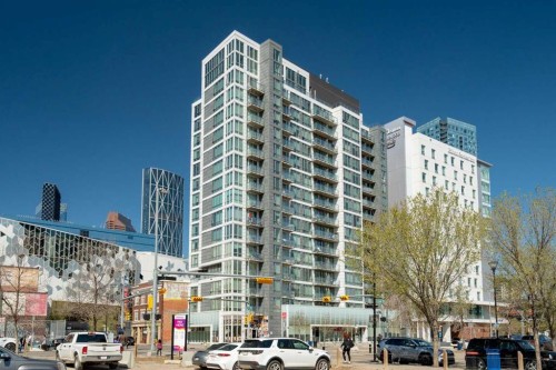 1503-450 8 Avenue Se, Calgary, AB - Outdoor With Balcony With Facade