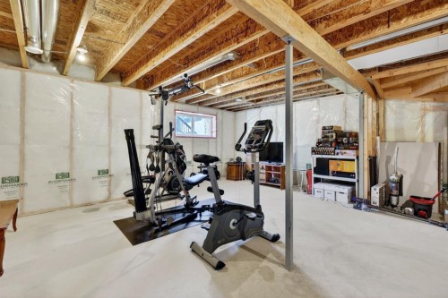 202 Evansridge Circle Nw, Calgary, AB - Indoor Photo Showing Basement
