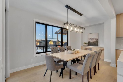 12 Spring Creek Point Sw, Calgary, AB - Indoor Photo Showing Dining Room