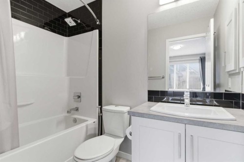 150 Copperpond Villas Se, Calgary, AB - Indoor Photo Showing Bathroom