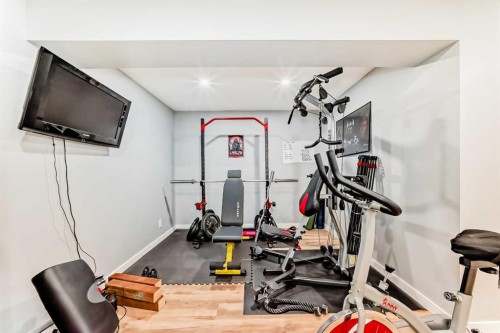 368 Cranfield Gardens Se, Calgary, AB - Indoor Photo Showing Gym Room