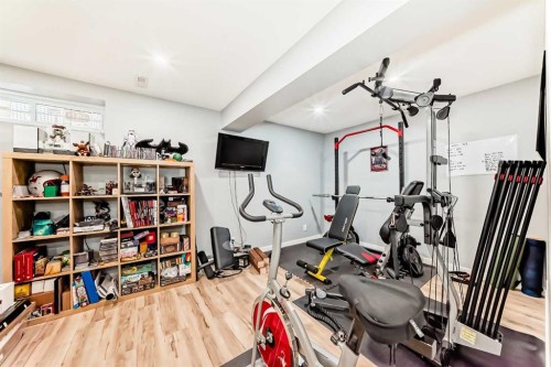 368 Cranfield Gardens Se, Calgary, AB - Indoor Photo Showing Gym Room