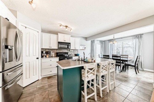 368 Cranfield Gardens Se, Calgary, AB - Indoor Photo Showing Kitchen With Double Sink