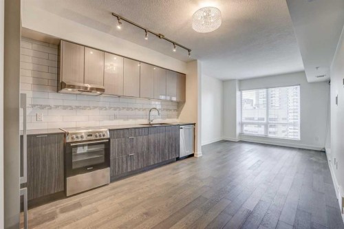 1609-930 6 Avenue Sw, Calgary, AB - Indoor Photo Showing Kitchen
