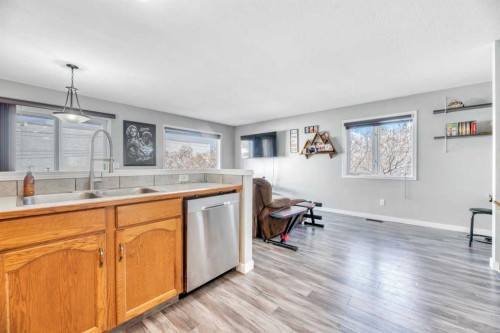 224B 5 Avenue, Strathmore, AB - Indoor Photo Showing Kitchen With Double Sink
