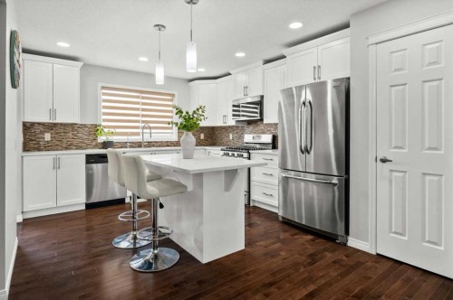 48 Walgrove Green Se, Calgary, AB - Indoor Photo Showing Kitchen With Stainless Steel Kitchen With Upgraded Kitchen