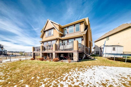 345 Marquis Landing Se, Calgary, AB - Outdoor With Deck Patio Veranda