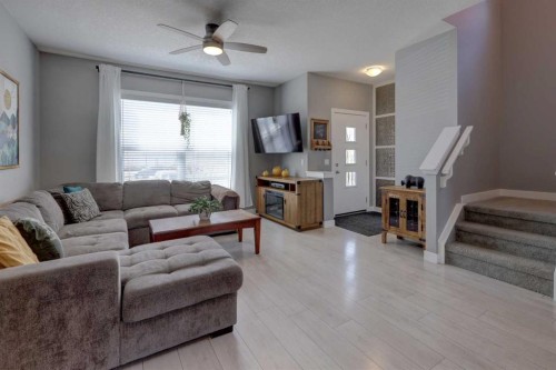 826 Cornerstone Boulevard Ne, Calgary, AB - Indoor Photo Showing Living Room