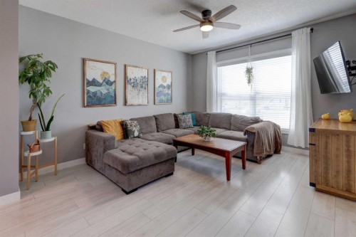 826 Cornerstone Boulevard Ne, Calgary, AB - Indoor Photo Showing Living Room