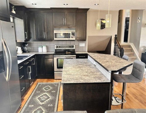 123 Franklin Drive Se, Calgary, AB - Indoor Photo Showing Kitchen With Upgraded Kitchen