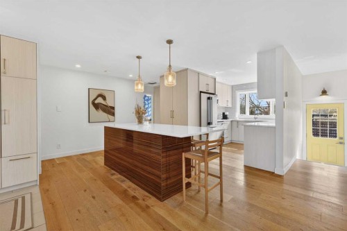 12 Glacier Drive Sw, Calgary, AB - Indoor Photo Showing Kitchen With Upgraded Kitchen