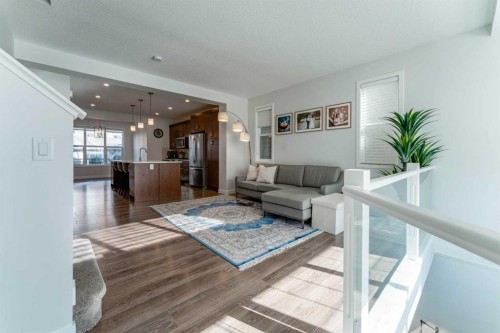 318 Masters Row Se, Calgary, AB - Indoor Photo Showing Living Room