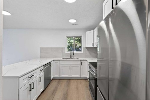 934 5A Street Nw, Calgary, AB - Indoor Photo Showing Kitchen With Double Sink With Upgraded Kitchen