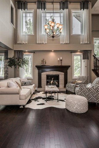 180 Ascot Drive Sw, Calgary, AB - Indoor With Fireplace