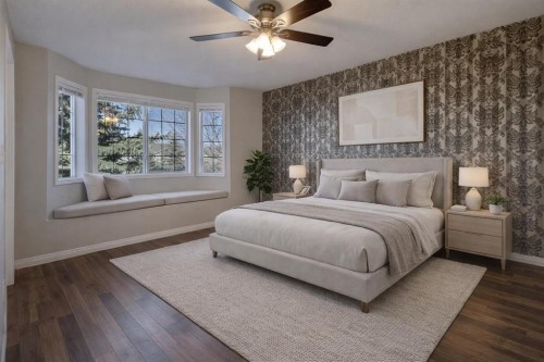 302-2006 Luxstone Boulevard Sw, Airdrie, AB - Indoor Photo Showing Bedroom