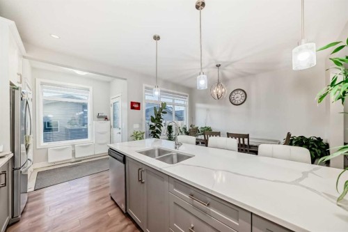 10097 46 Street Ne, Calgary, AB - Indoor Photo Showing Kitchen With Double Sink With Upgraded Kitchen