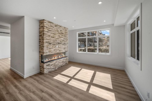 104-10 Cascade Ridge, Canmore, AB - Indoor With Fireplace