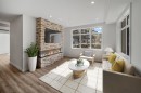 104-10 Cascade Ridge, Canmore, AB  - Indoor Photo Showing Living Room With Fireplace 