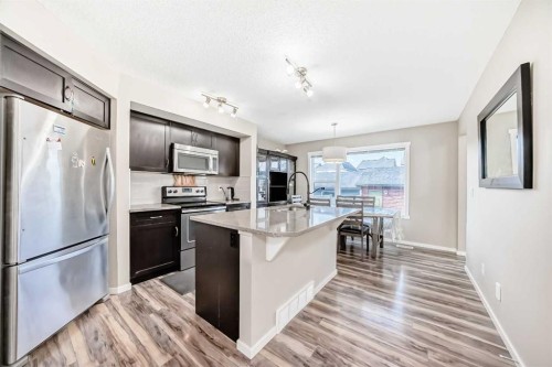 120 Evansridge Court Nw, Calgary, AB - Indoor Photo Showing Kitchen With Stainless Steel Kitchen With Upgraded Kitchen