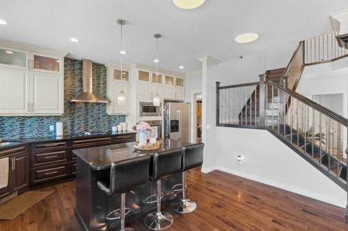 409 Kinniburgh Boulevard, Chestermere, AB - Indoor Photo Showing Kitchen With Upgraded Kitchen