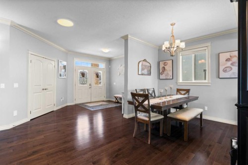 409 Kinniburgh Boulevard, Chestermere, AB - Indoor Photo Showing Dining Room