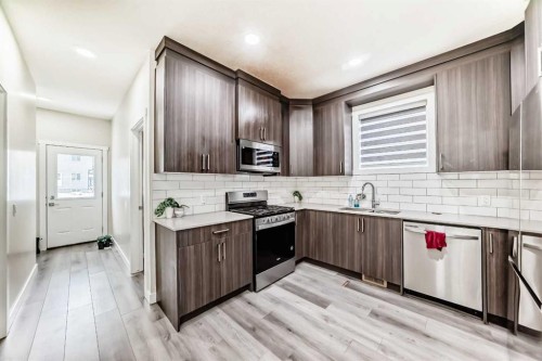 3654 Cornerstone Boulevard Ne, Calgary, AB - Indoor Photo Showing Kitchen With Upgraded Kitchen