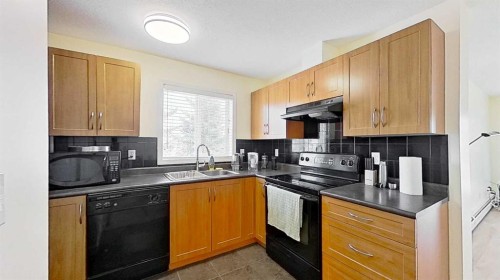1202-2395 Eversyde Avenue Sw, Calgary, AB - Indoor Photo Showing Kitchen With Double Sink