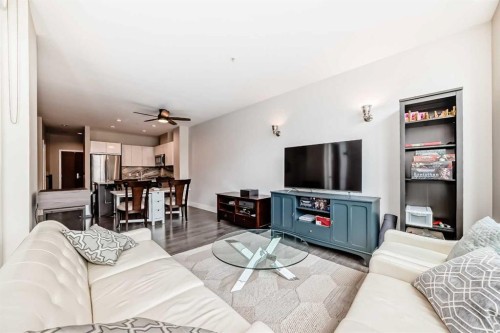 554 Riverfront Lane Se, Calgary, AB - Indoor Photo Showing Living Room