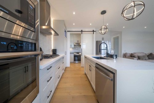 183 Saddlelake Terrace Ne, Calgary, AB - Indoor Photo Showing Kitchen With Upgraded Kitchen