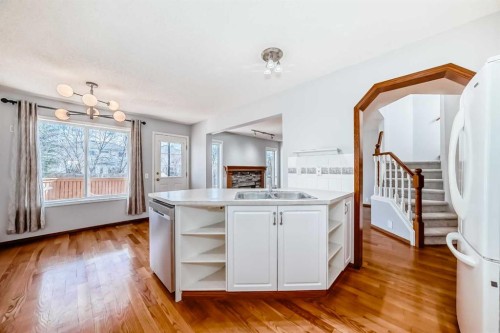 128 Harvest Park Road Ne, Calgary, AB - Indoor Photo Showing Kitchen With Double Sink
