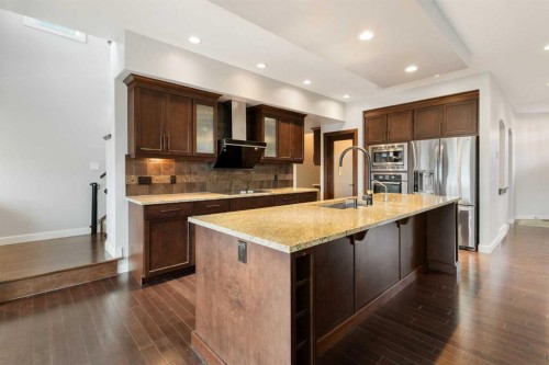 13 Sage Hill Landing Nw, Calgary, AB - Indoor Photo Showing Kitchen With Stainless Steel Kitchen With Upgraded Kitchen
