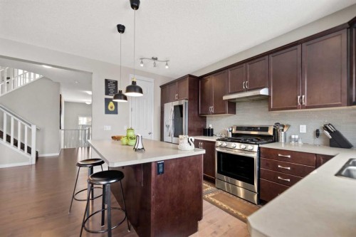 158 Cityscape Gardens Ne, Calgary, AB - Indoor Photo Showing Kitchen With Stainless Steel Kitchen