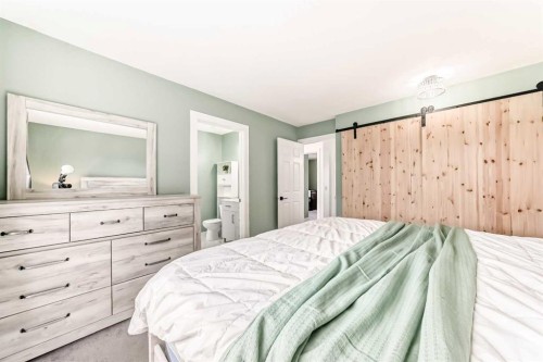 34 River Rock Way Se, Calgary, AB - Indoor Photo Showing Bedroom