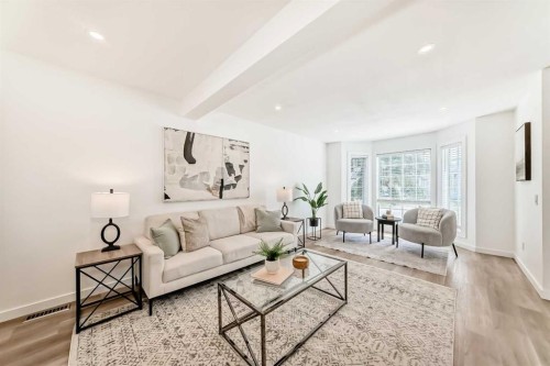 34 River Rock Way Se, Calgary, AB - Indoor Photo Showing Living Room