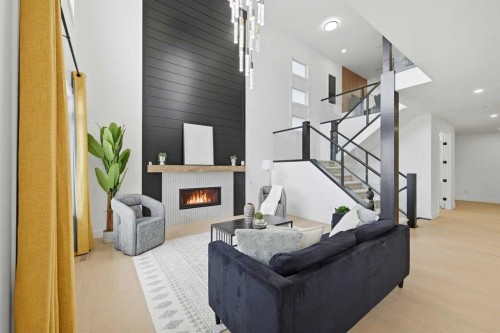 180 South Shore, Chestermere, AB - Indoor With Fireplace