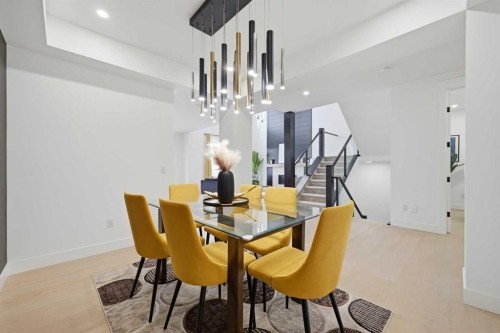 180 South Shore, Chestermere, AB - Indoor Photo Showing Dining Room
