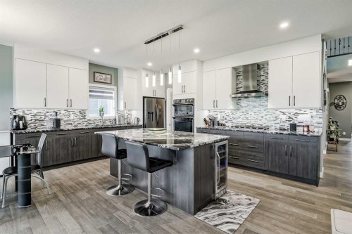 32 Legacy Cove Se, Calgary, AB - Indoor Photo Showing Kitchen With Upgraded Kitchen