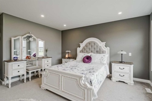 32 Legacy Cove Se, Calgary, AB - Indoor Photo Showing Bedroom